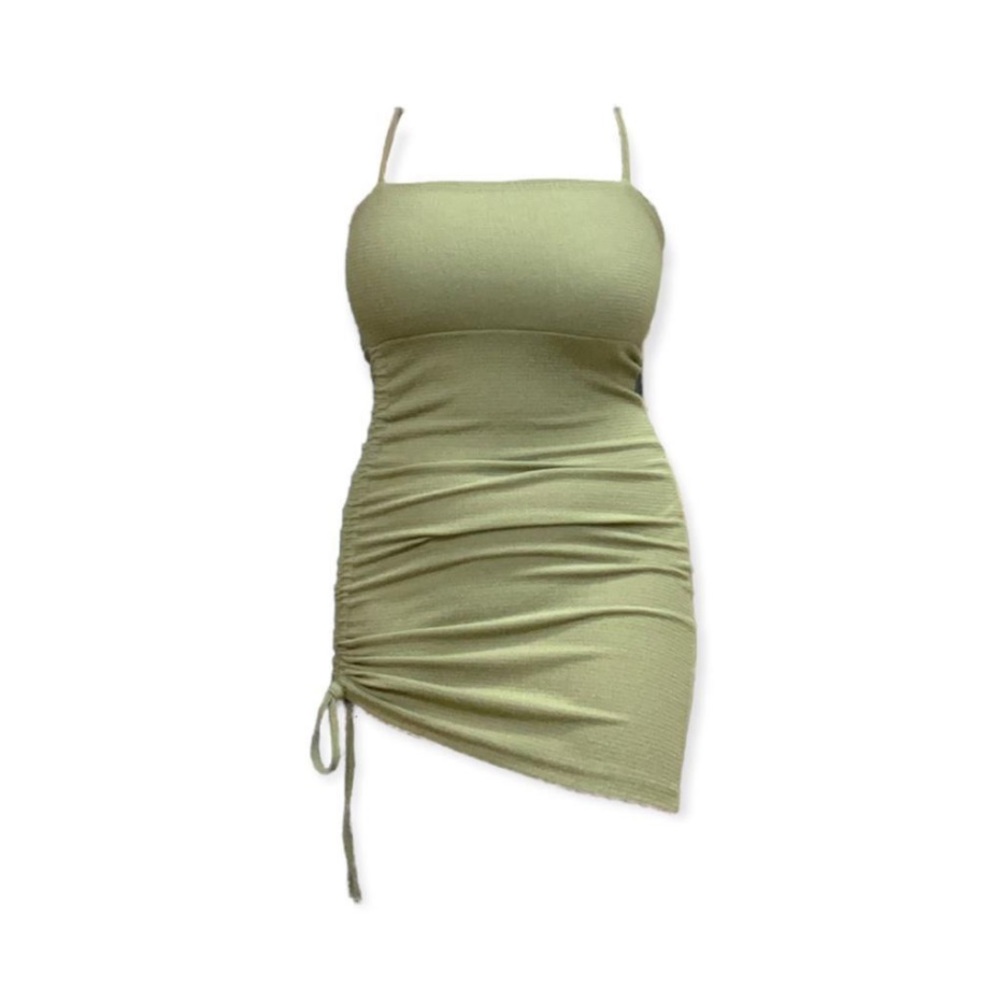 sage green bodycon mini dress